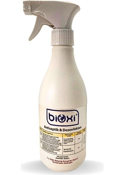 Antiseptik & Dezenfektan 500 ml (El-Cilt ve Yara Bakım) / Hipokloröz Asit (Hocl) Bazlı