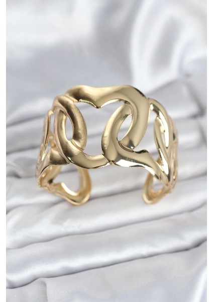 Pirinç Gold Renk Vintage Kadın Bileklik - TJ-BB8059