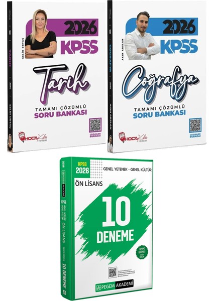 2026 Kpss Tarih Coğrafya Tamamı Çözümlü Soru Bankası - 2026 Kpss Ön Lisans Çözümlü 10 Deneme