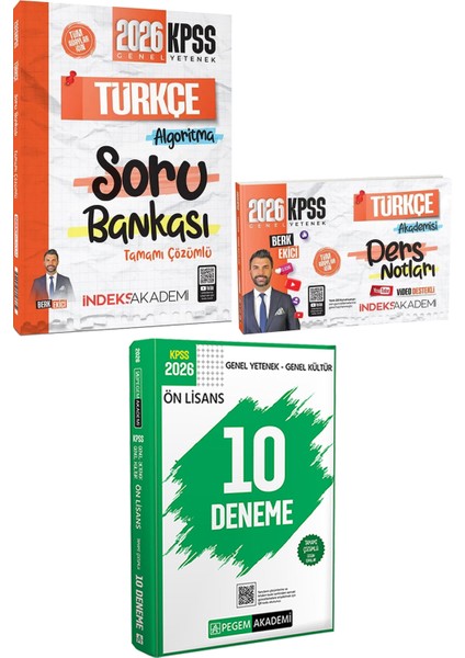 2026 Kpss Türkçe Algoritma Soru Türkçe Akademisi Ders Notu - 2026 Kpss Ön Lisans Çözümlü 10 Deneme