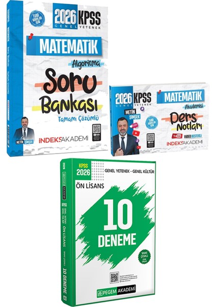 2026 Kpss Matematik Algoritma Soru Matematik Akademisi Ders Notu - 2026 Kpss Ön Lisans Çözümlü 10 Deneme