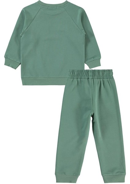 Gözlüklü Kaplan Nakışlı 2-5 Yaş Eşofman Takımı