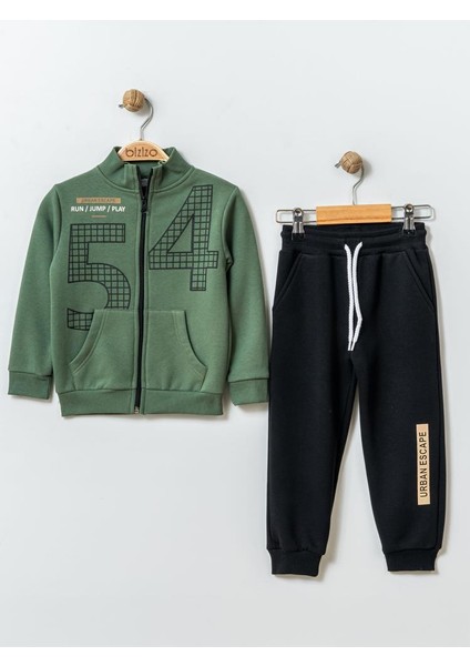 54 Baskılı 2-5 Yaş Takım - Haki 3-4 Yaş