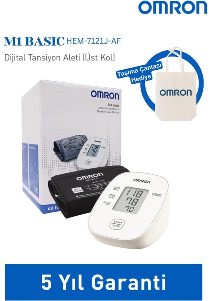 M1 Basic Dijital Tansiyon Aleti (Üst Koldan) + Taşıma Çantası Hediyeli
