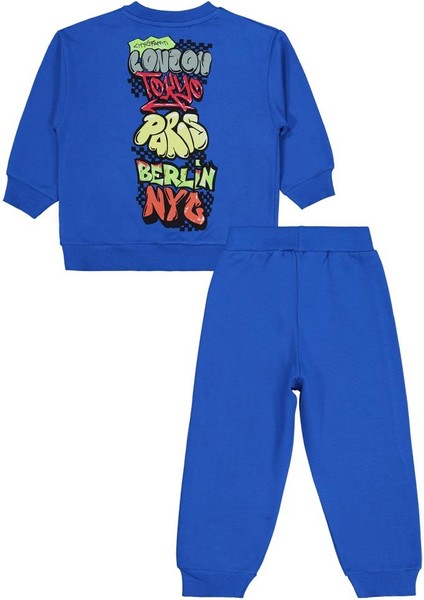 Nyc Baskılı 2-5 Yaş Eşofman Takımı - Mavi 4-5 Yaş modelleri