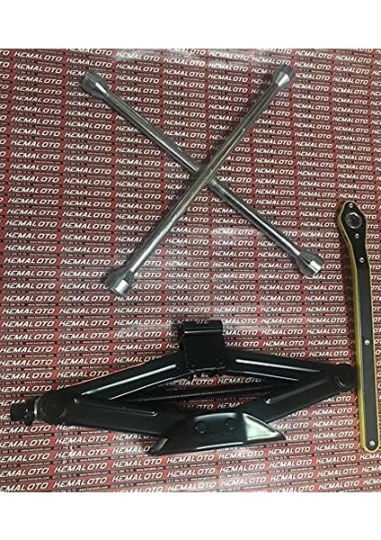 Krikosu 1.5 Ton Makas Cırcır Araç Kriko + Bijon Anahtarı fiyatları