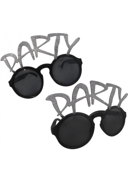 Gümüş Simli Party Yazılı Parti Gözlüğü Show fiyatları