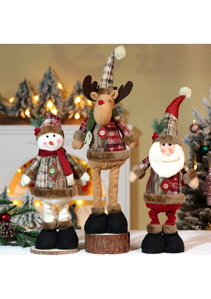 Noel Bebeği Noel Kar Taneli Ekose Dekorasyonlar (Yurt Dışından) fiyatları