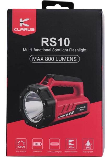 RS10 Süper Parlak ve Geniş Alan Aydınlatmalı Spot Işık