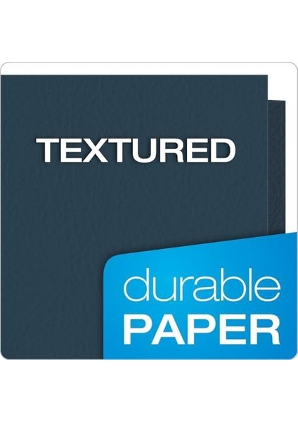 Çift Cepli Dosya, Mektup Boyutu, Kutu Başına 25 Adet 1 Paket Koyu Mavi modelleri