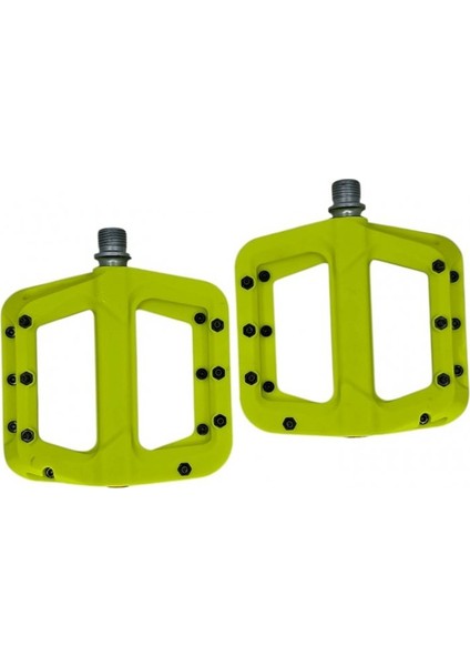 Neon Yeşil HF-710 Rulmanlı Pedal – Dayanıklı Gövde, Değiştirilebilir Pimli, Mtb & Bmx Uyumlu