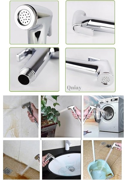 Spiralli Taharet Musluğu Taharetmatik Tabancalı Set Bas Çek | Taharatmatik| Mafsal |hortum | modelleri