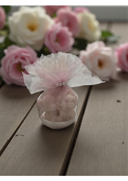 10 Adet Çiçek Buketi Tutan Ayıcık Bebek Pudrası Kokulu Mum modelleri