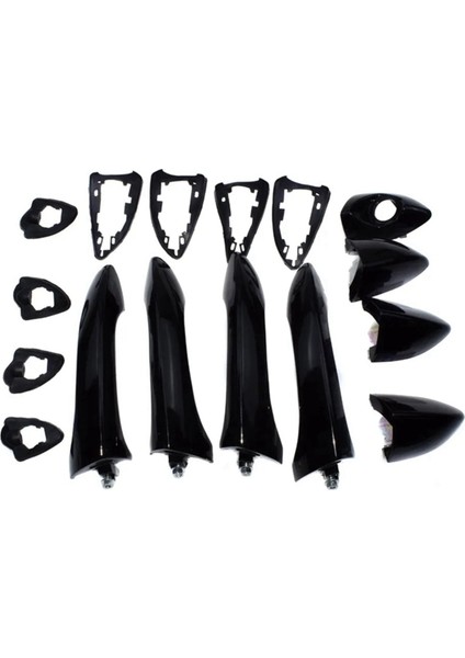 Araba Dış Aksesuarları Ön Arka Sol Sağ Dış Kapı Kolları Bmw X5 E53 2000-2006 51218257737 51218257738 (Yurt Dışından)