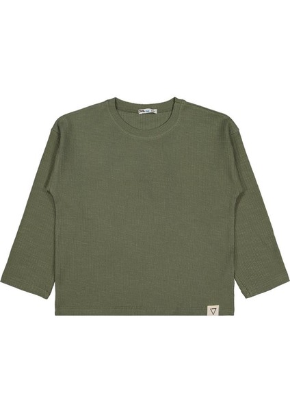 V60998 Civil Boys Jakarlı Basic 10-13 Yaş Sweatshirt - HAKI12-13 Yaş fiyatları