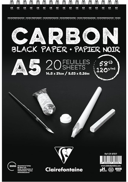 CR97517 Sanatsal Defter, A5, Üstten Spiralli