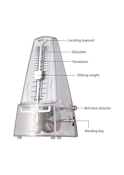 Tunyın Mekanik Metronom Taşınabil Metronom Ayarlanabil Vuruş Hızı Hafif Yüksek Piyano Gitar Davul Guzheng Aurate Vuruş Mekanik Metronom fiyatları