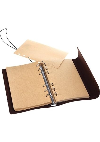 Vintage Doldurulabilir Notebook, Birinci Sınıf Pu-Deri Klasik Kabartmalı Travel Journal Günlük Boş Sayfa ve Retro Kolye Ucu modelleri