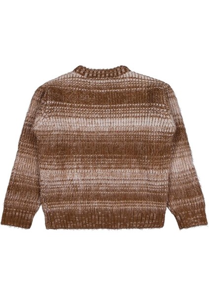 Renk Geçişli 6-9 Yaş Kazak - Kahverengi 8-9 Yaş