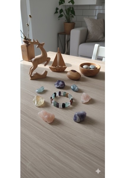 7 Çakra Doğal Taş Bileklik Rolex Model - Florit Aventurin Ametist Enerji Seti Unisex Takı fırsatları