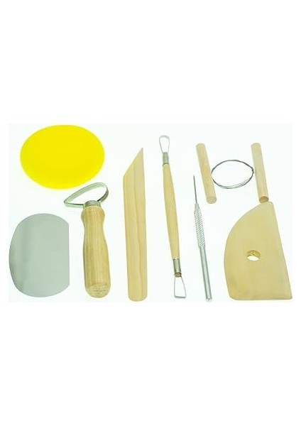 Ahşap Saplı Seramik ve Doğal Kil Hamuru Oyma Şekil Verme Alet Seti Yeni Başlayanlar Için Ceramic Şekillendirme El Aleti Seti (Kırmız Kil/terra Cotta Clay) Pottery Tool Kit fiyatları