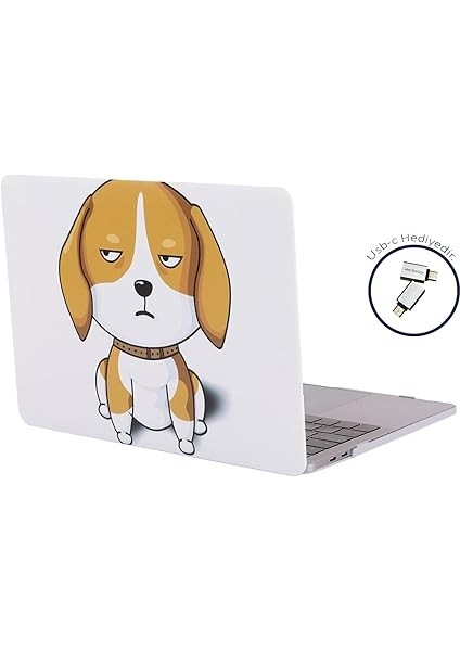 MacBook Pro 13 Kılıf A2338 A2289 A2251 A2159 A1989 A1706 A1708 Uyumlu M1 M2 Tpu Sert Kapak Ince Hafif Hava Menfezli Lazer Uv Baskı Köpek Dostu Tasarım Kahverengi modelleri