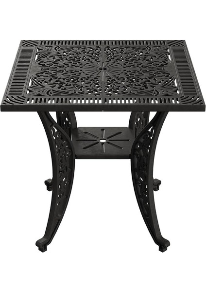Ferforje Görünümlü Plastik Masa (Siyah)