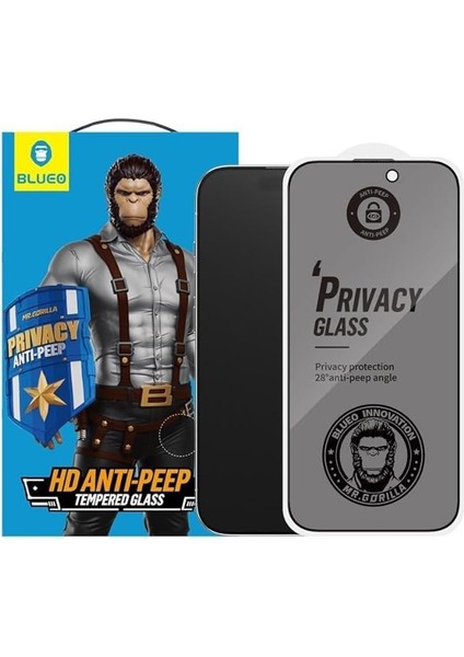 Anti-Peep Privacy iPhone 12 Uyumlu Hayalet Full Cam Ekran Koruyucu Göz Yormayan Hd Görüntü