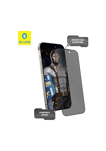 Anti-Peep Privacy iPhone 12 Uyumlu Hayalet Full Cam Ekran Koruyucu Göz Yormayan Hd Görüntü modelleri