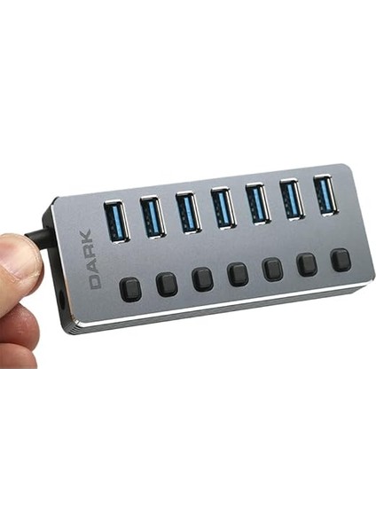Connect Master 7+1 Hızlı Şarj Adaptörlü USB Hub, USB 3.0 fırsatları