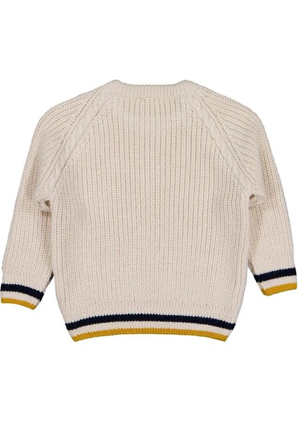 Kaplan C Nakışlı 2-5 Yaş Kazak - Bej 4-5 Yaş fiyatları