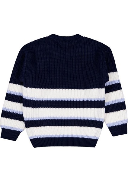 Çizgili Gömlekli 6-9 Yaş Kazak - Lacivert 9-10 Yaş fiyatları