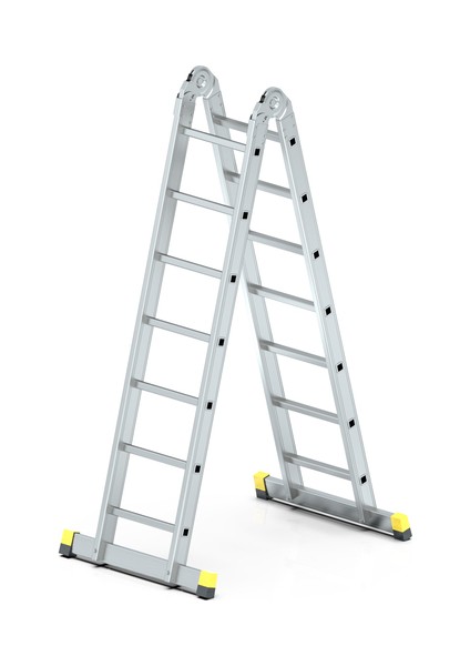 MHT- Skypratix Fonksiyonel Alüminyum Kırmalı Katlanır Merdiven 2x7