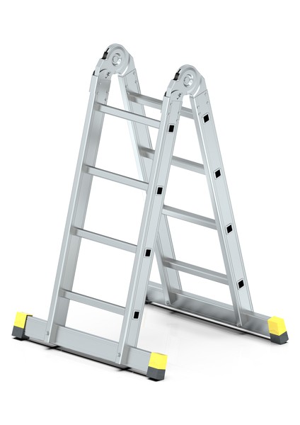 MHT- Skypratix Fonksiyonel Alüminyum Kırmalı Katlanır Merdiven 2x4