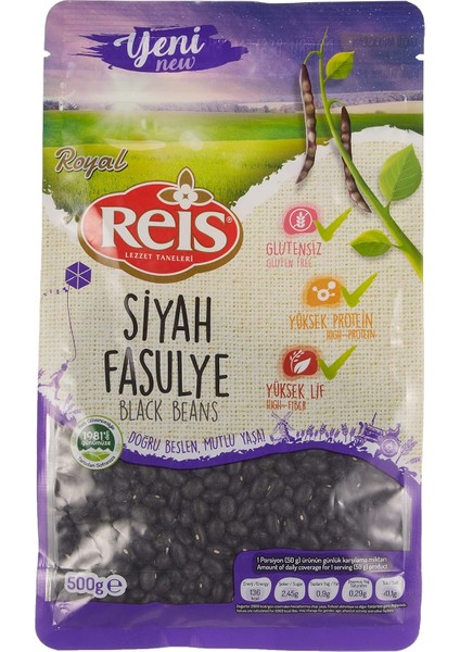 Reis Royal Siyah Fasulye (0.5 Kg) fiyatları