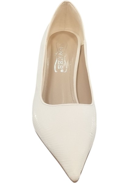 8357707Z Baskılı 8 cm Kadeh Topuk Günlük Şık Kadın Stiletto Ayakkabı modelleri