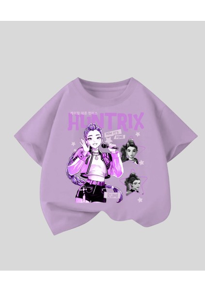 Kpop Demon Hunterix Kids Design Unisex Oversize T-Shirt