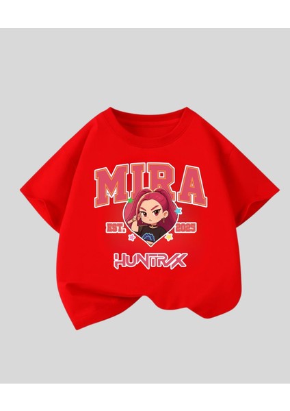 Kpop Demon Hunterix Kids Design Unisex Oversize T-Shirt