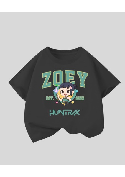 Kpop Demon Hunterix Kids Design Unisex Oversize T-Shirt