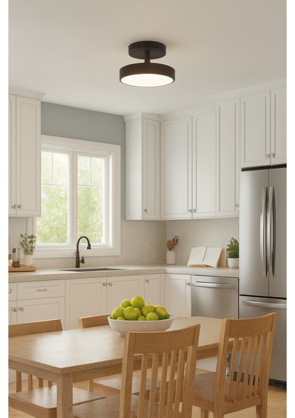 Samsung Ledli Modern Tasarım Yatak Odası Salon Mutfak Giyinme Odası Tekli Avize Siyahkasa Günışığı