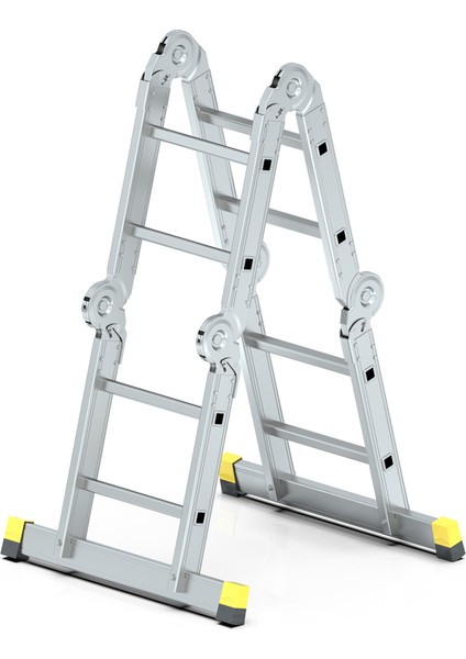 MHT- Skypratix Fonksiyonel Alüminyum Katlanır Merdiven 4x2
