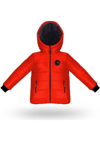 İçi Kürklü Su ve Rüzgar Geçirmez Erkek Çocuk Mont