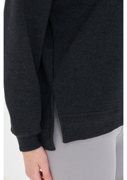 Yırtmaçlı Kapüşonlu Sweat