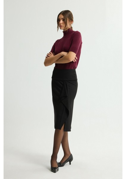 Örme Volan Detaylı Etek Siyah 127L9730000 indirimleri