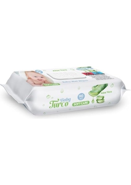 Baby Turco Aloe Veralı Kapaklı Soft Islak Mendil 90 Lı modelleri