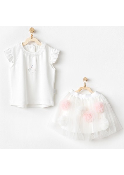 AC24503 Petit Love 2li Bebek Takım Ekru