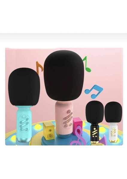 Bluetooth Karaoke Mikrofon Kablosuz Tasinabilir Hoparlör Efekt, Youtuber modelleri