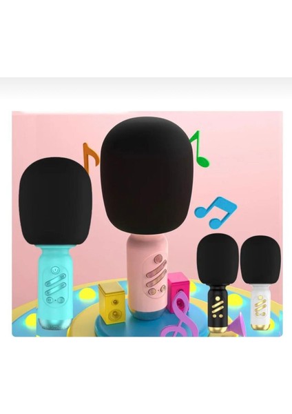 Bluetooth Karaoke Mikrofon Kablosuz Tasinabilir Hoparlör Efekt, Youtuber modelleri