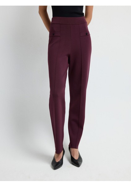 Önü Düğmeli Triko Pantolon Murdum 15345587000 modelleri