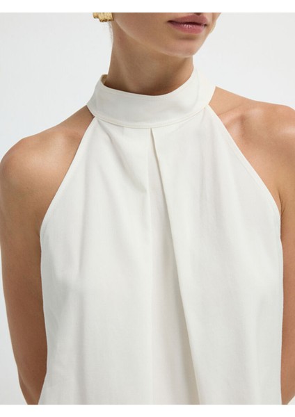 Halter Yaka Bluz Kemik 11545746000 fiyatları